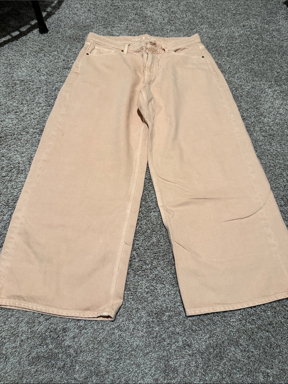 Old Navy Wide-Leg Jeans in Light salmon